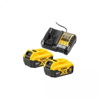 Akumulatora un lādētāja komplekts DeWALT DCB1104P2 18 V 5.0 Ah (2 akumulatori, lādētājs)