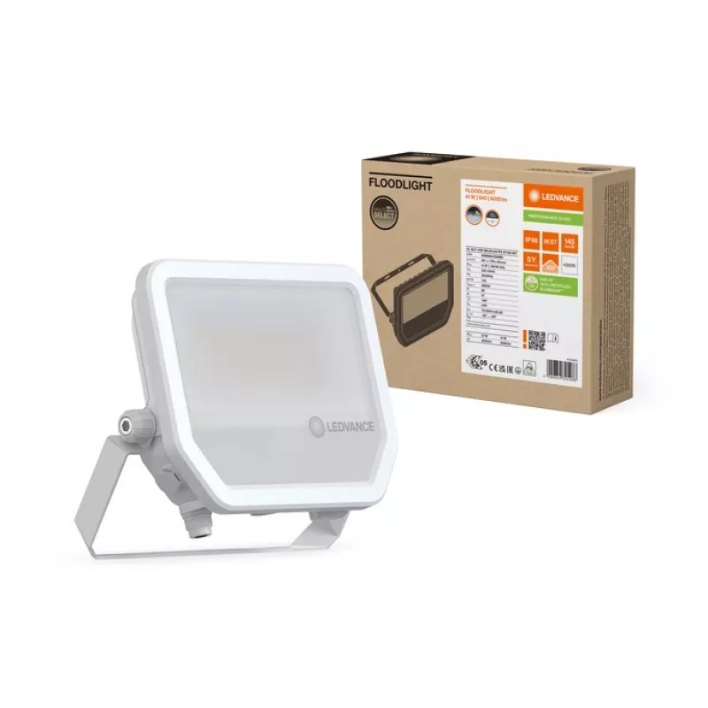 Ledvance Daudzpusīgs prožektors ar līdz 6000 lm gaismas jaudu | FLOODLIGHT 50 | 41 W | Vēsi balts