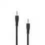 SBOX AUDIO CABEL 3.5 mm spraudnis–spraudnis 0.5 m melns