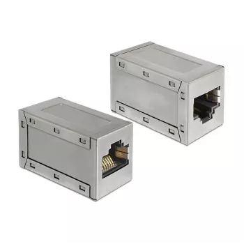 Kabeļa savienotāja adapteris DeLOCK 86088 RJ45 pelēks