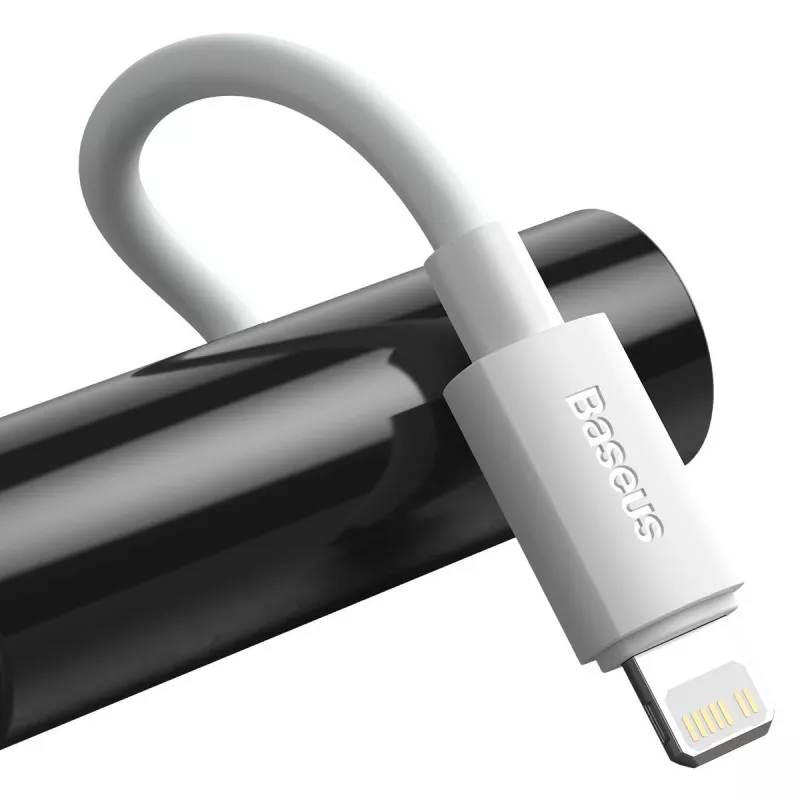 Baseus Simple Wisdom Data kabelis Kit USB-C to Lightning PD 20W (2GAB/KOMPLEKTS) 1.5m Balts