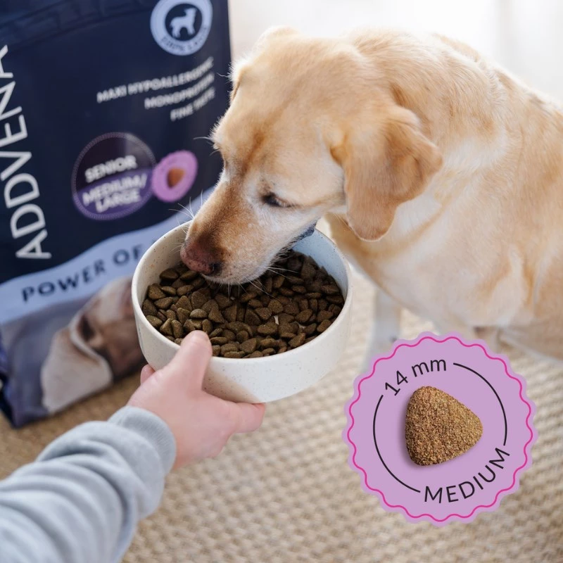 ADDVENA Power of Nature Senior Medium/Large Lamb - sausā suņu barība - 10kg
