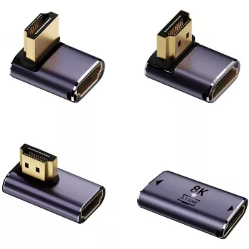 HDMI Type A to HDMI Type A kabeļa adapteris 4smarts 541489, pelēks, 4 gab., 40 g
