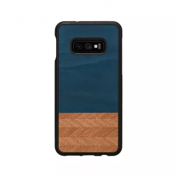 Viedtālruņa maciņš man and wood Galaxy S10e — Denim Melns aizsargapvalks