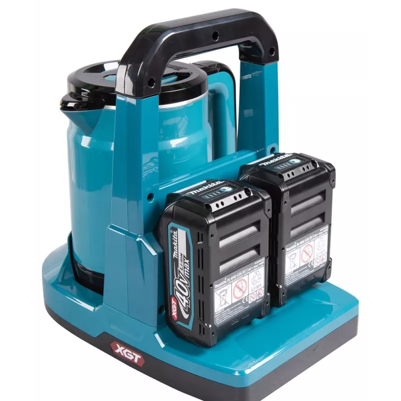 Makita KT001GZ elektriskā tējkanna 0,8 L Melna, Zila