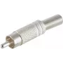 RCA (Cinch) savienotājs ShiverPeaks 52000-W — metāla korpuss, 6 mm, balts