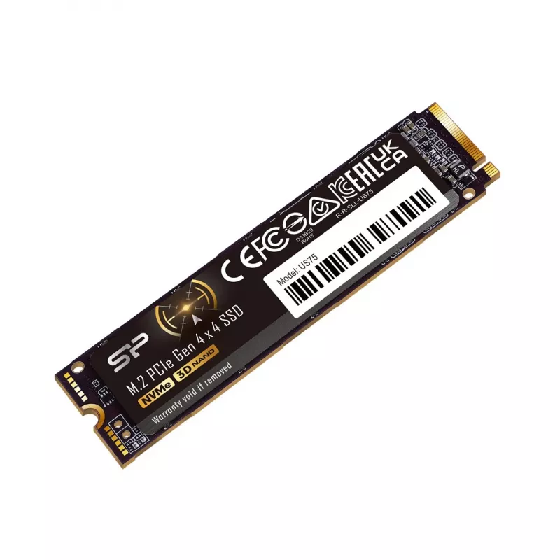 SSD M.2 2280 2 TB Silicon Power US75 PCIe 4.0 NVMe, lasīšana 7000 MB/s, rakstīšana 6000 MB/s