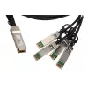 QSFP+ DAC kabelis Extralink 40Gbps uz 4×10Gbps, 3 m, 30AWG, QSFP+ tēviņš–tēviņš
