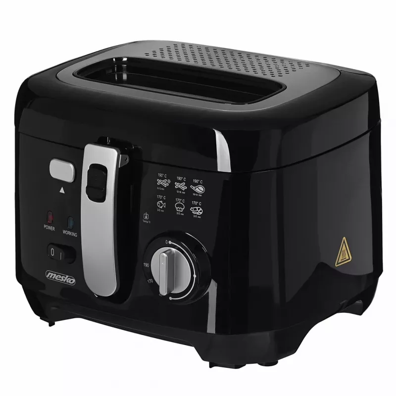 Fritieris Mesko Home MS 4908 Viens 2,5 L 1800 W Melns Pelēks
