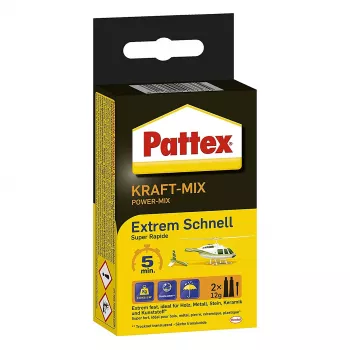 Pattex divkomponentu līme Power Mix, 2 gab × 12 g