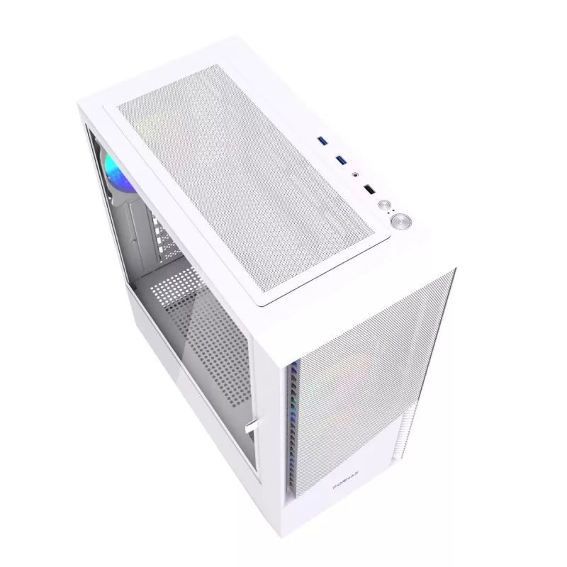 PC korpuss Midi Tower Fornax 4300 ATX balts