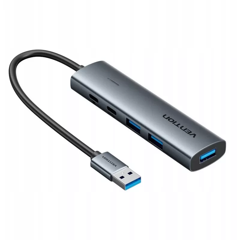 Centrmezgls 5-in-1 USB-AVention 0,15 m