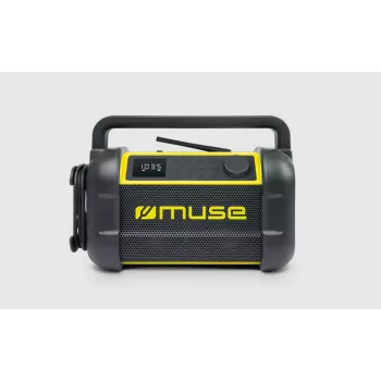 Pārnēsājams radio Muse M-928 BTY ar digitālo uztvērēju FM, 20W, USB-C, melns/dzeltens
