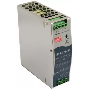 Pulsar SDR-120-48 DIN sliedes komutācijas barošanas avots
