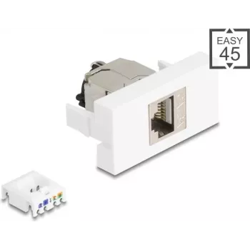 Moduļu savienotājs DELOCK 90905 RJ45 Cat.6A STP — ekranēts RJ45 spraudnis Cat6A instalācijām