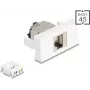 Moduļu savienotājs DELOCK 90905 RJ45 Cat.6A STP — ekranēts RJ45 spraudnis Cat6A instalācijām