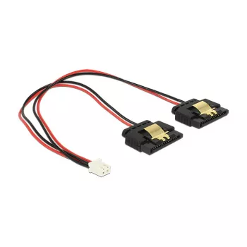 Iekšējais strāvas kabelis DeLOCK 85249 0,2 m Molex uz 2 x SATA