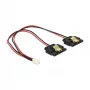 Iekšējais strāvas kabelis DeLOCK 85249 0,2 m Molex uz 2 x SATA