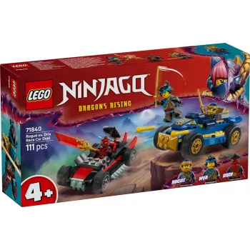 Būvējamie bloki Ninjago 71840 Sacīkšu duelis Rogue pret Drix
