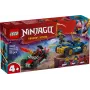 Būvējamie bloki Ninjago 71840 Sacīkšu duelis Rogue pret Drix