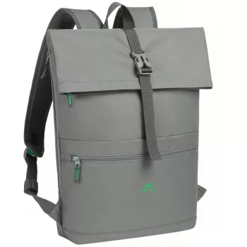 Pilsētas mugursoma Rivacase Gremio pelēka poliesters rPET 280x135x430mm