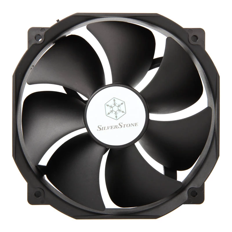 SILVERSTONE 140 mm dzesēšanas ventilators SST-FHP141 v2.0 — 140 mm PWM korpusa/dzesētāja ventilators, melns