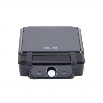 Vafeļu cepējs Lovio LVWF001BK — 1400 W, melns, elektriska galda vafeļu panna