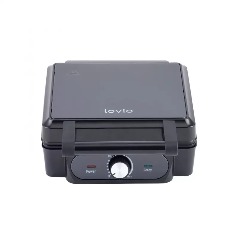 Vafeļu cepējs Lovio LVWF001BK — 1400 W, melns, elektriska galda vafeļu panna