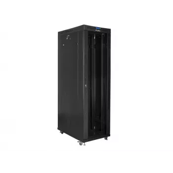 tīkls rack cabinet LANBERG FF01-6242-12BL 42U freestanding, Melns