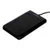 Cietā diska/SSD korpuss Unitek Y-3036, 2,5 collu SATA III, USB 3.2 Gen 1 (5 Gbit/s), UASP, iebūvēts USB-A kabelis, melns