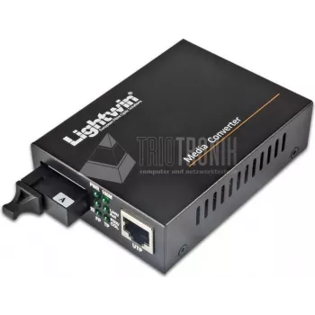 Lightwin WDM pārveidotājs 100Base-LX, vienmoda, 20 km multivides pārveidotājs (LWC-10/100-SF-S20-B)