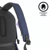 Ikdienas mugursoma XDDESIGN Bobby Soft ar 15,6 collu klēpjdatora nodalījumu, 16 l, tumši zila, PET