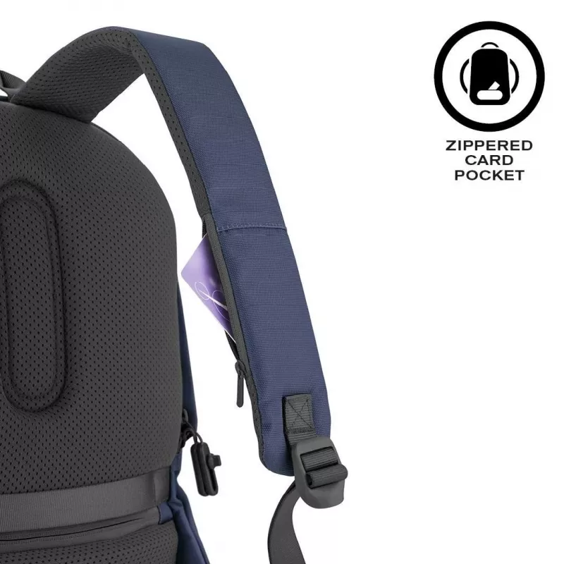 Ikdienas mugursoma XDDESIGN Bobby Soft ar 15,6 collu klēpjdatora nodalījumu, 16 l, tumši zila, PET