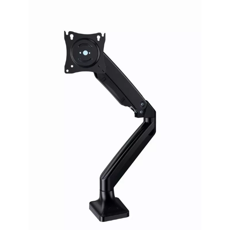 Monitora stiprinājums GEMBIRD MA-DA1-03 17–35 collu ekrāniem, 10 kg, VESA 75x75–100x100, skava/caurlaide, melns