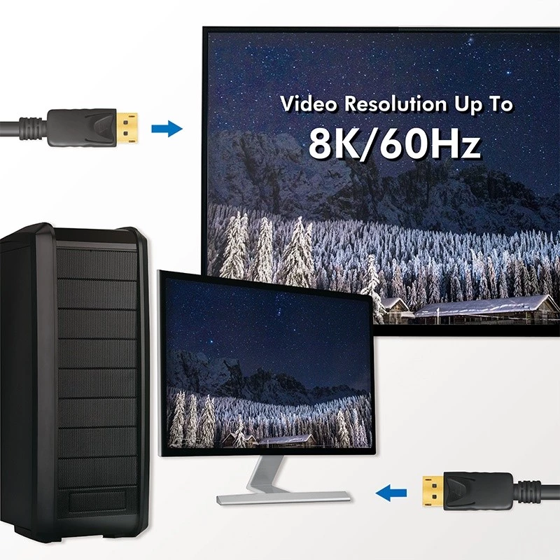 DisplayPort kabelis LogiLink CV0139 5 m Melns