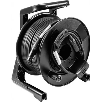 Kabeļa spole PSSO DMX 50m XLR 2x0.22 — 50 m DMX kabelis uz ruļļa, XLR savienotāji, 2 x 0.22 mm²