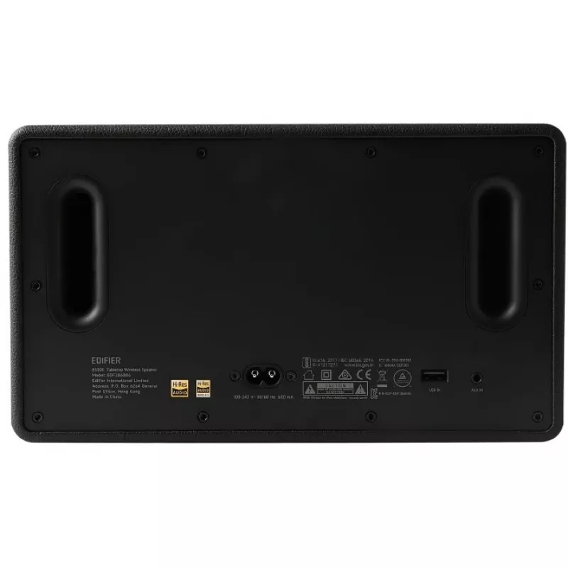 Ballīšu skaļrunis Edifier ES300 melns — 2-joslu, 60 W RMS, Bluetooth LDAC/SBC, USB-A, rotējoša skaļuma regulēšana