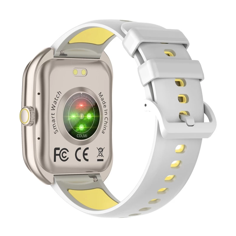 Viedpulkstenis Colmi P86 Gold ar Bluetooth un sirds ritma monitoru