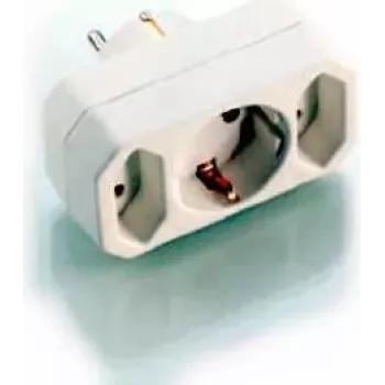 Maiņstrāvas kontaktligzdu pagarinātājs e+p EA 9 Power Extension 3, balts