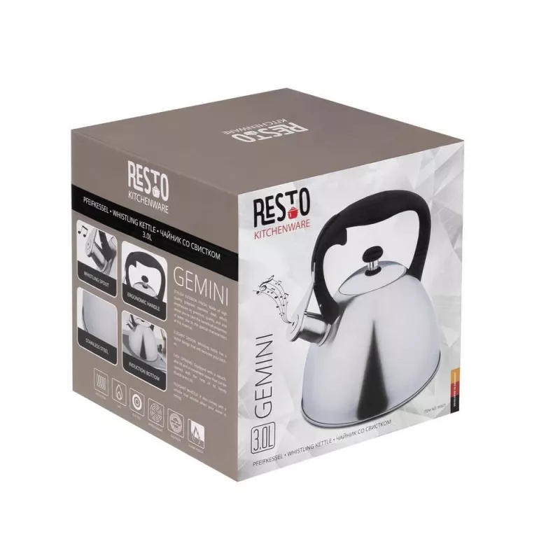 Resto Kitchenware 90601 tējkanna 3 L nerūsējošais tērauds