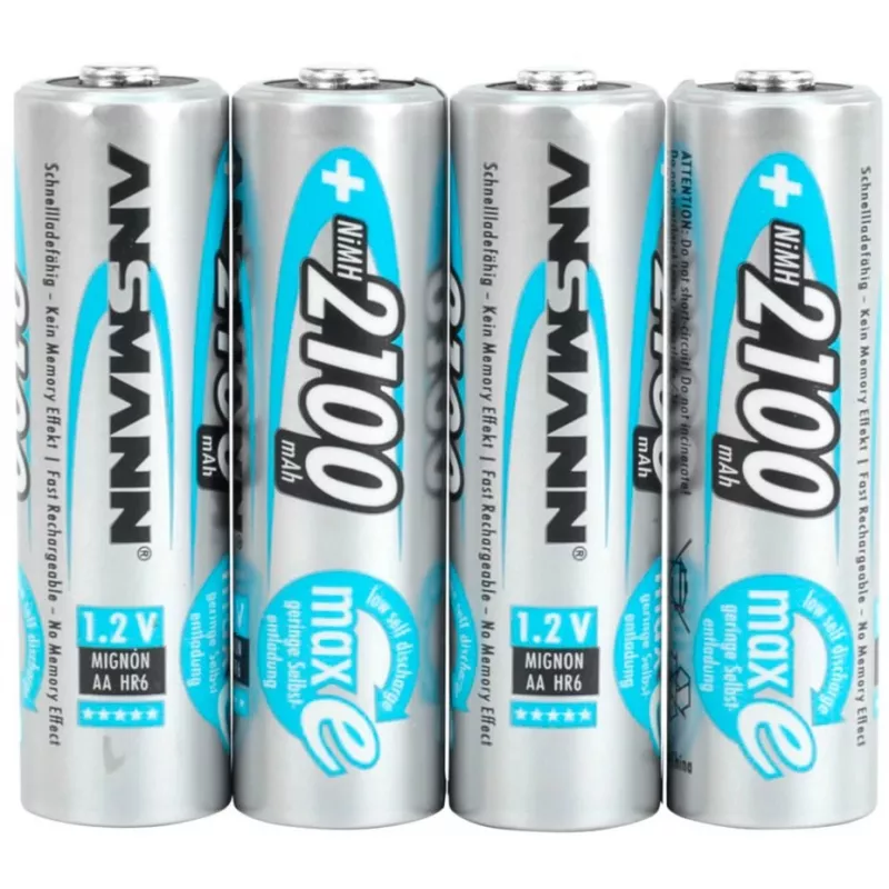 1x4 Ansmann maxE NiMH uzlād. bat. Mignon AA 2100 mAh 5035052