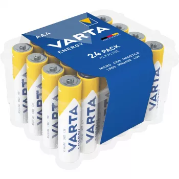 Vienreizlietojamā baterija Varta Alkaline AAA 24 iepakojumā