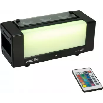 LED josla EUROLITE AKKU Bar-3 Glow QCL Flex QuickDMX RGBW, darbināma ar baterijām