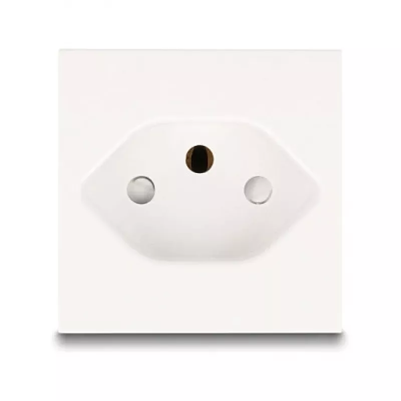 Iezemēta elektrības kontaktligzda DELOCK Easy 45 T13 Šveice 45×45 mm, 250 V / 10 A, balta