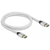 HDMI kabelis DeLOCK Ultra High Speed 48 Gbps 8K 60 Hz Sudraba 1 m