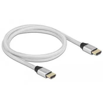 HDMI kabelis DeLOCK Ultra High Speed 48 Gbps 8K 60 Hz Sudraba 1 m