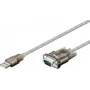 Wentronic Goobay USB seriālais RS232 pārveidotājs, 1,5 m - USB 2.0 spraudnis (A tips) > D-SUB/RS-232 spraudnis (9 kontaktu) (68875)