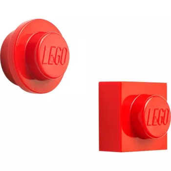 Magnetu komplekts no room copenhagen, modelis 40101730 (sarkans) — dekoratīvi LEGO stila magnēti