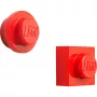 Magnetu komplekts no room copenhagen, modelis 40101730 (sarkans) — dekoratīvi LEGO stila magnēti