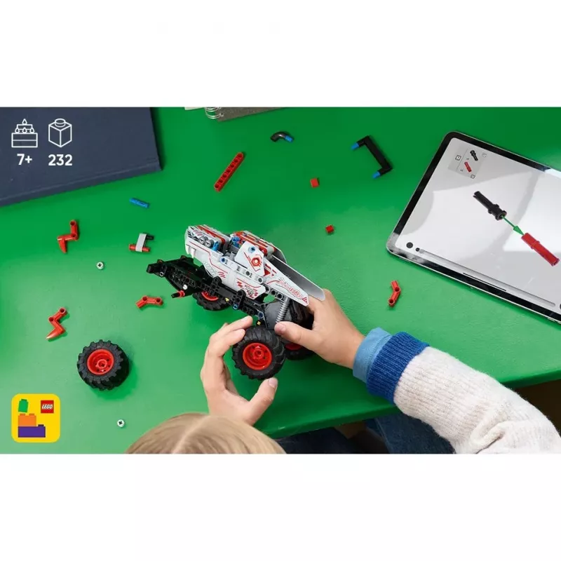 LEGO TECHNIC 42200 Monster Jam™ ThunderROARus™ ar atpakaļgaitas piedziņu